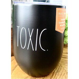 New Rae Dunn TOXIC Drink Coffee Tea Wine Metal Travel Tumbler Mug Cup